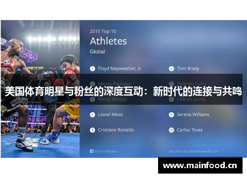 美国体育明星与粉丝的深度互动：新时代的连接与共鸣